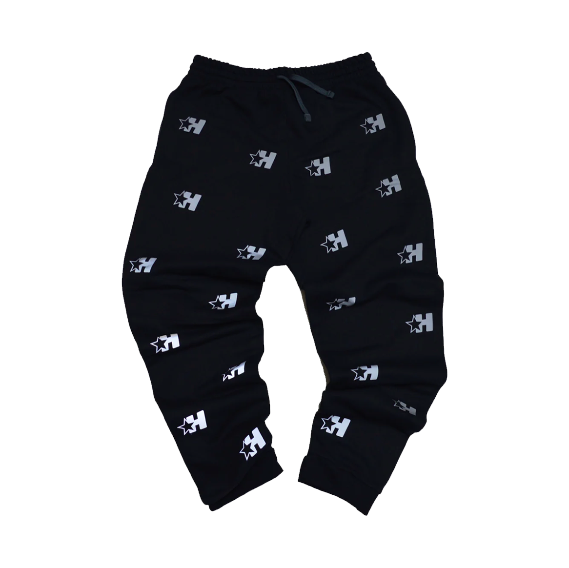 “Reflective Print” Jogger Sweats (Black)