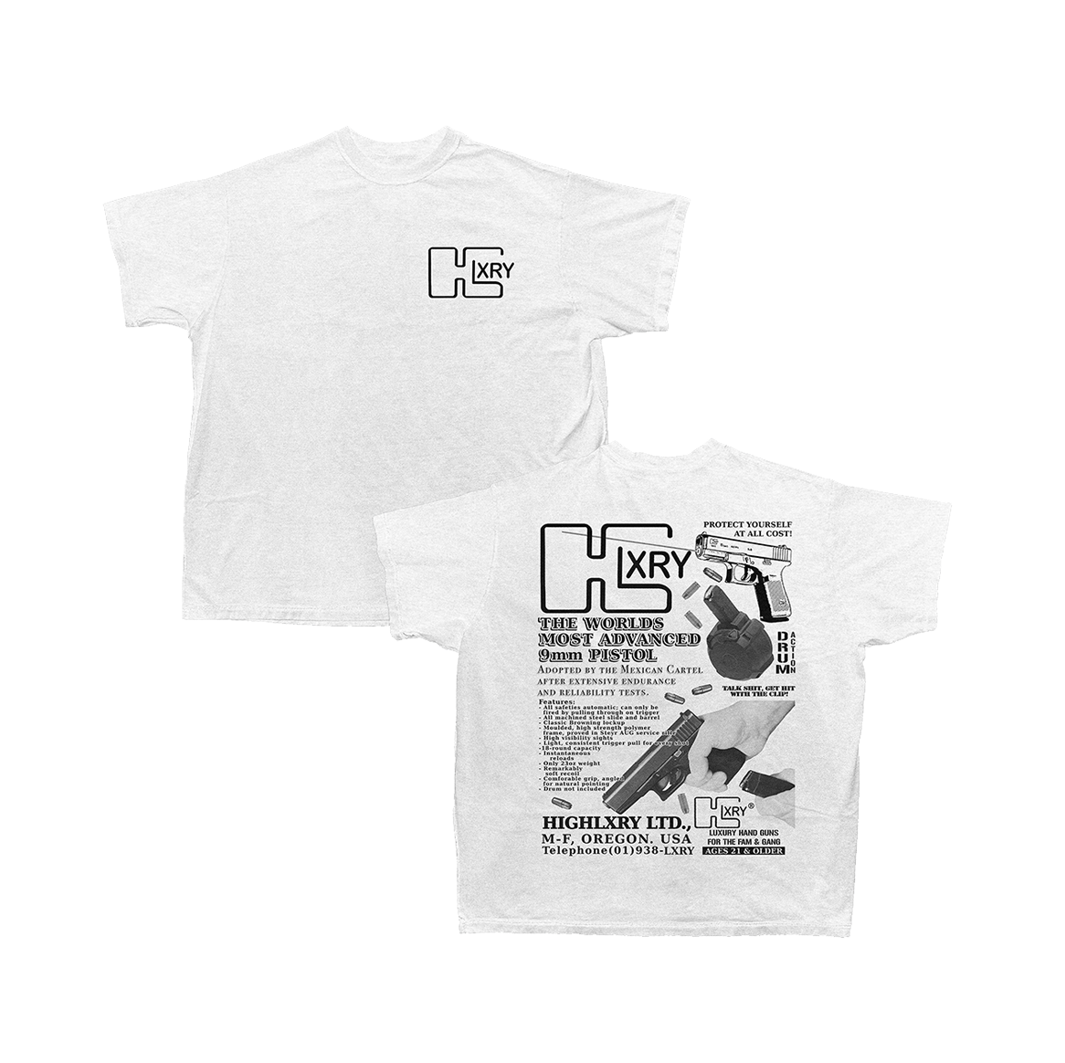 “Shooters” Tee (White)