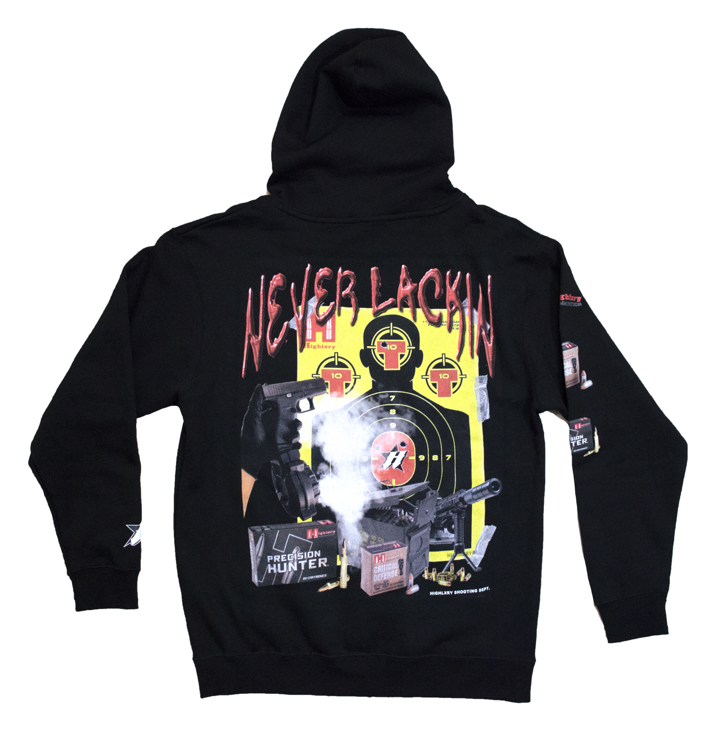 “Never Lackin” Hoodie (Black)
