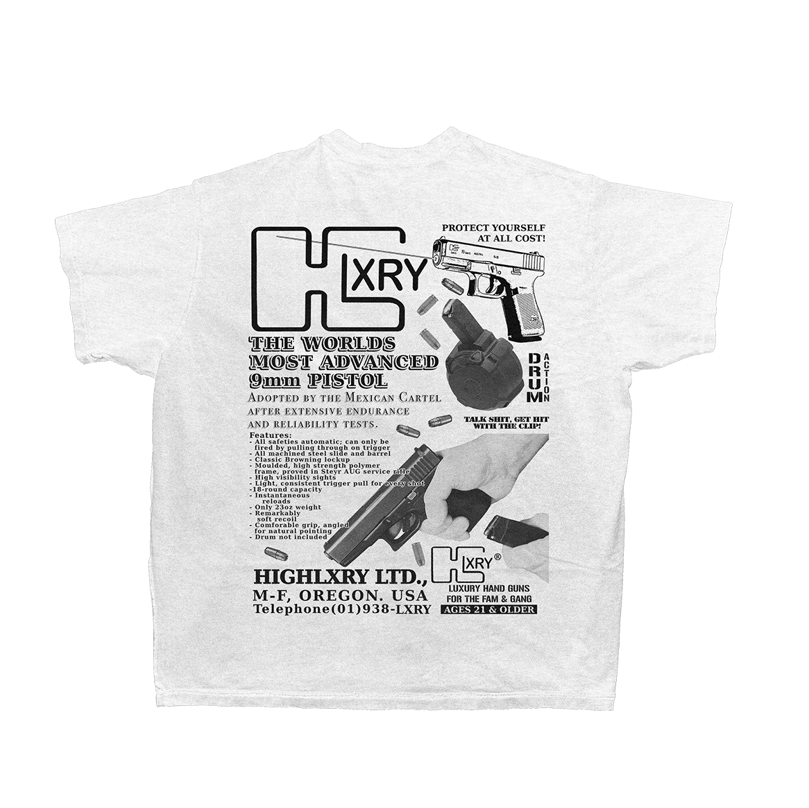 “Shooters” Tee (White)