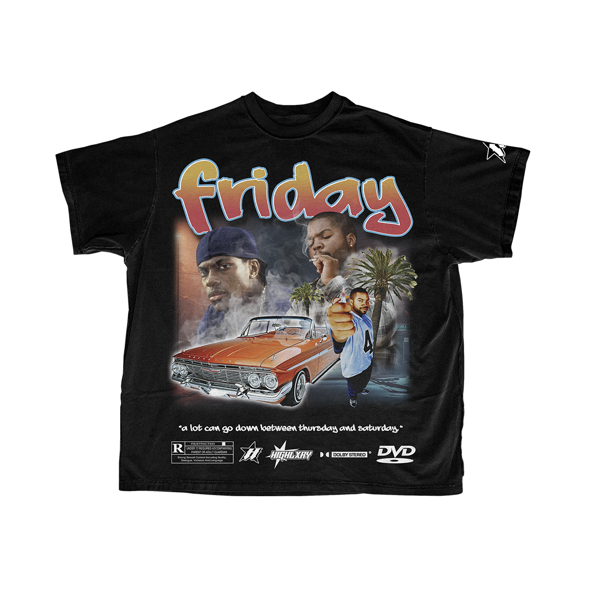 “FRIDAY” Tee (Black)
